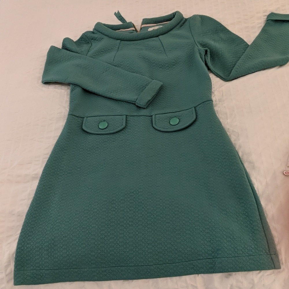 Boden 60s style super cute dress. Green, 8R